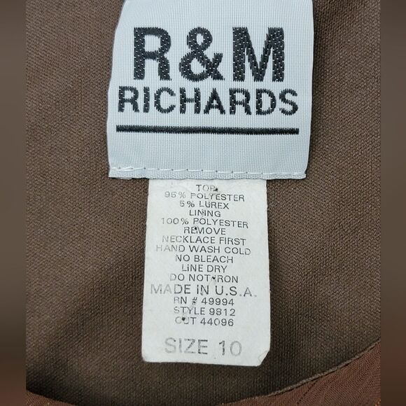 R&M Richards Vintage Y2K Asymmetrical Suit Set Blouse And Midi Skirt Size M - Picture 4 of 8